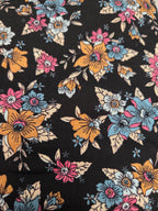 Floral Vee Dress - Flowy, Lightweight Design