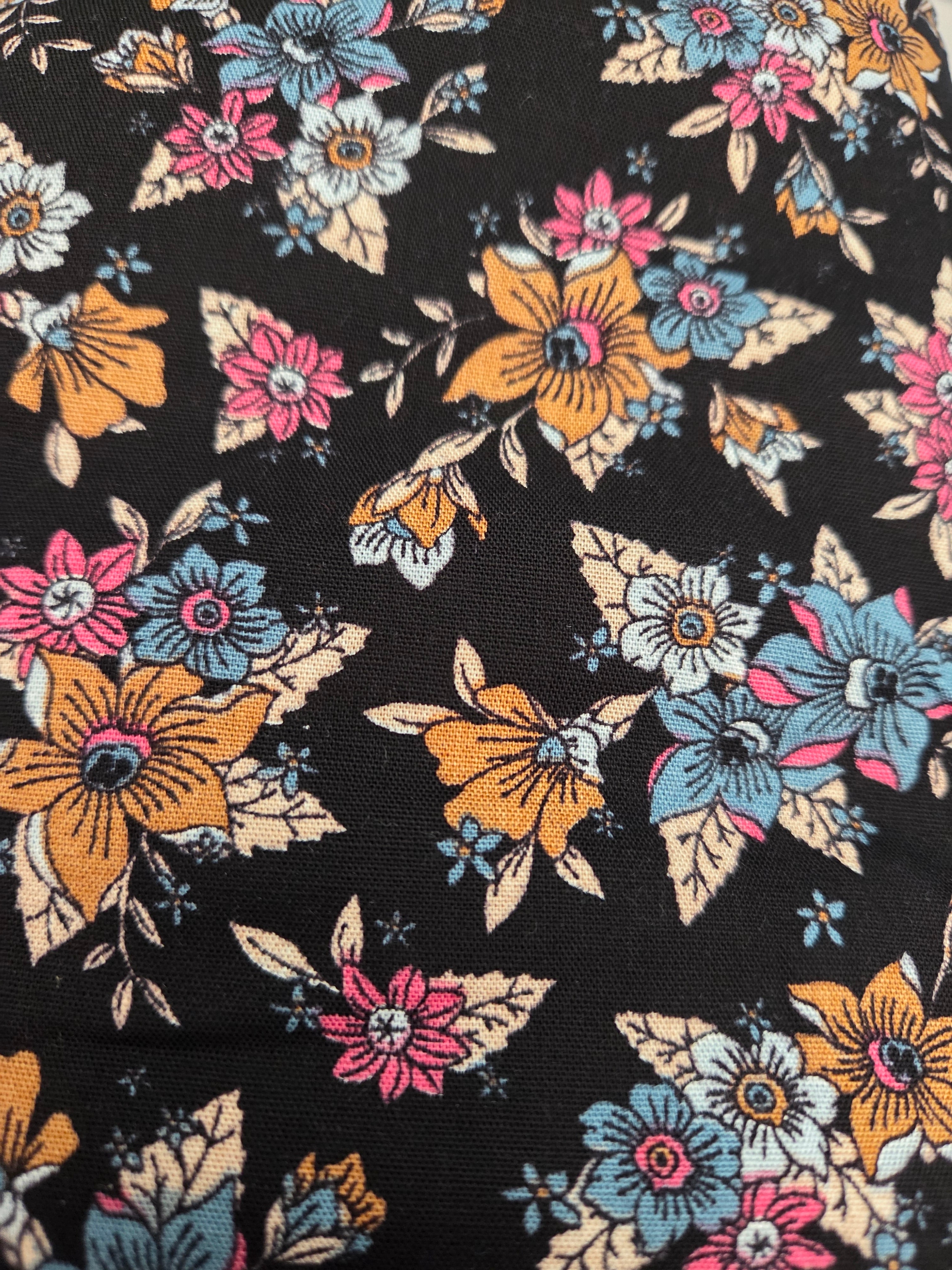 Floral Vee Dress - Flowy, Lightweight Design