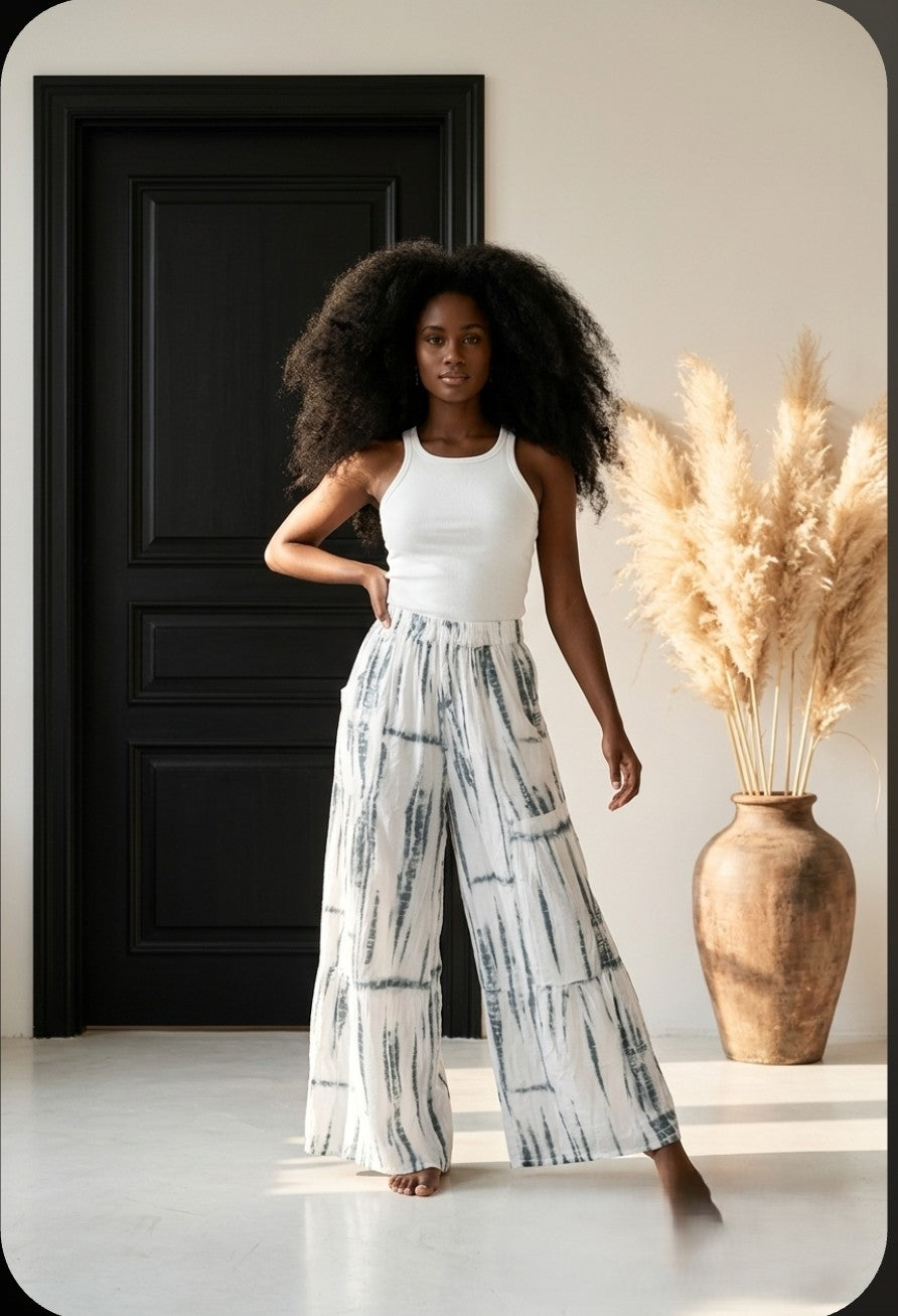 Tiered Tie-Dye Boho Pants – Relaxed Fit Everyday Style
