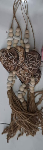 Handcrafted Boho Single Fillagree Heart Wall Hanging - Coastal Statement Decor