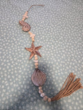 Handcrafted Hanging Mixed Shell Wall Decor - Boho Statement Decor