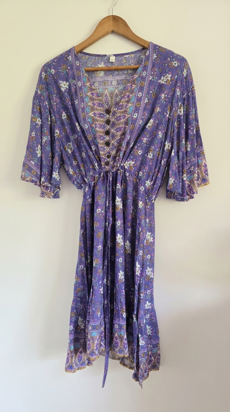 Floral Daisy Dress - Flowy Lightweight Design