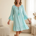 Boho Style Babydoll Dress - Flowy Lightweight Design