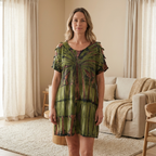 Lightweight Open Shoulder Dress - effortless Comfort Coastal