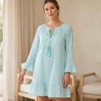 Boho Style Babydoll Dress - Flowy Lightweight Design