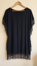 Relaxed Style Fringe Dress - Comfortable Everyday Design
