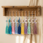 Handmade 5cm Small Feather Moon Dreamcatchers - Small Lightweight Hanging Decor