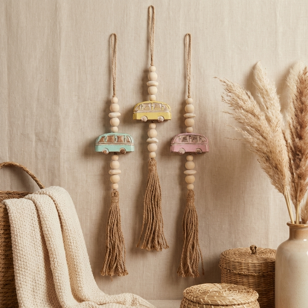 Handcrafted Boho Combi Wall Hanging - Coastal Handmade Statement Decor