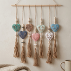 Handcrafted Boho Single Fillagree Heart Wall Hanging - Coastal Statement Decor