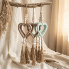 Handcrafted Open Heart Wall Hanging - Artesian Boho Statement Decor