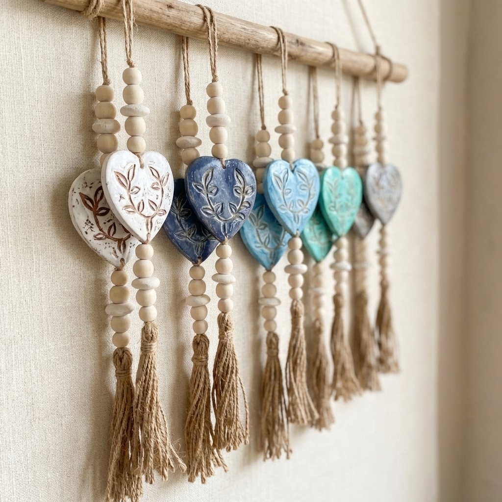 Handcrafted Boho Single Fillagree Heart Wall Hanging - Coastal Statement Decor