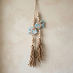 Handcrafted Boho Single Fish Wall Hanging - Coastal Statement Piece