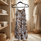 Lightweight Short Floral Strap Dress - Flowy & Comfortable Style