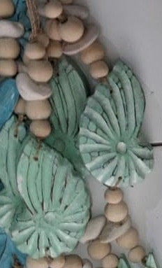 Handcrafted Boho Single Seashell Wall Hanging - Coastal Statement Piece