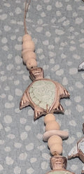 Handcrafted Turtle Wall Hanging - Coastal Boho Statment Decor