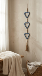 Handcrafted Open-Heart Wall Hanging - Lightweight Boho Hanging Decor