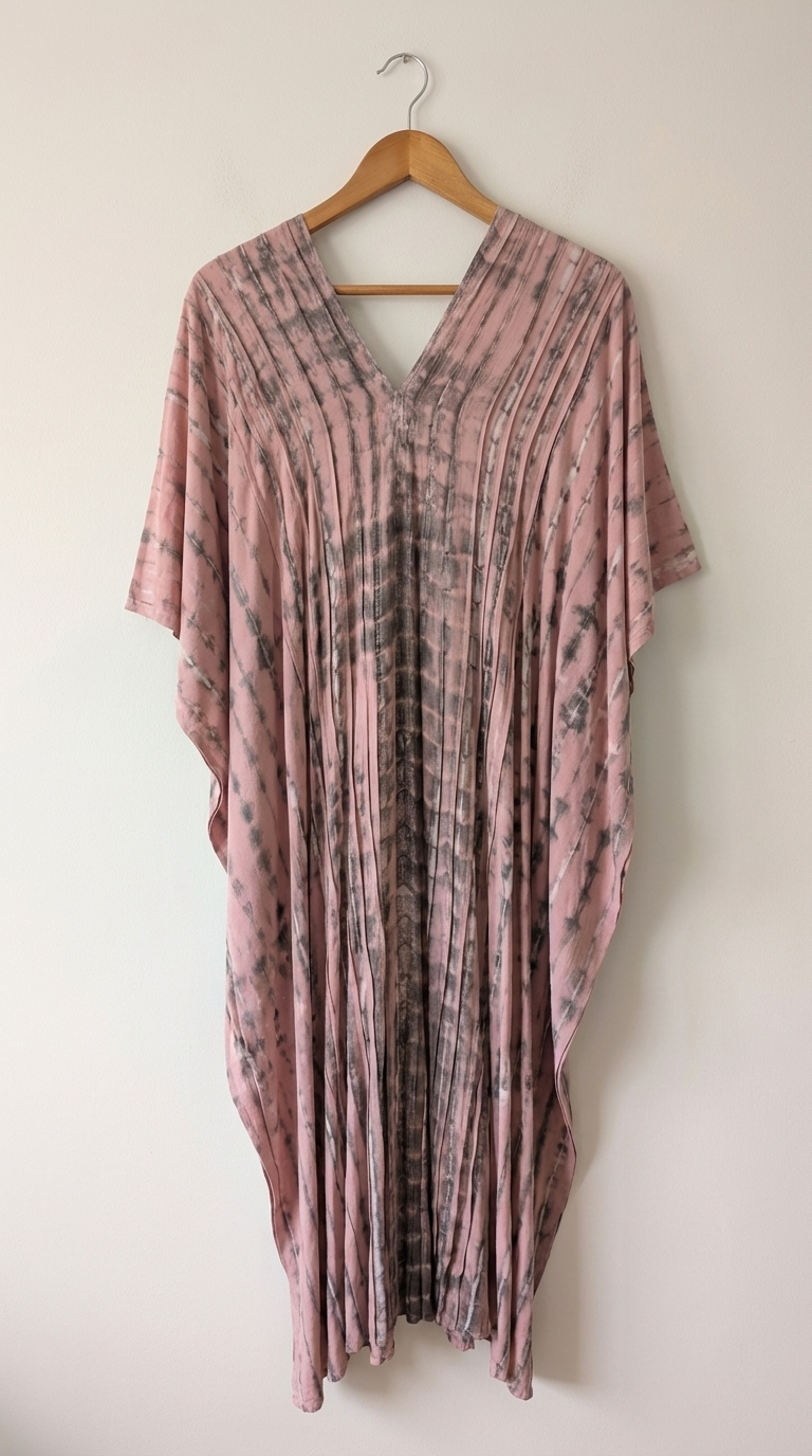 Relaxed Fit Short Kaftan Dress - Comfortable Everyday Style
