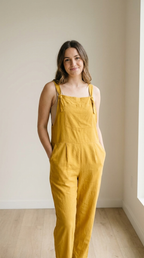 Lightweight Casual Long Overalls - Comfortable Everyday Style