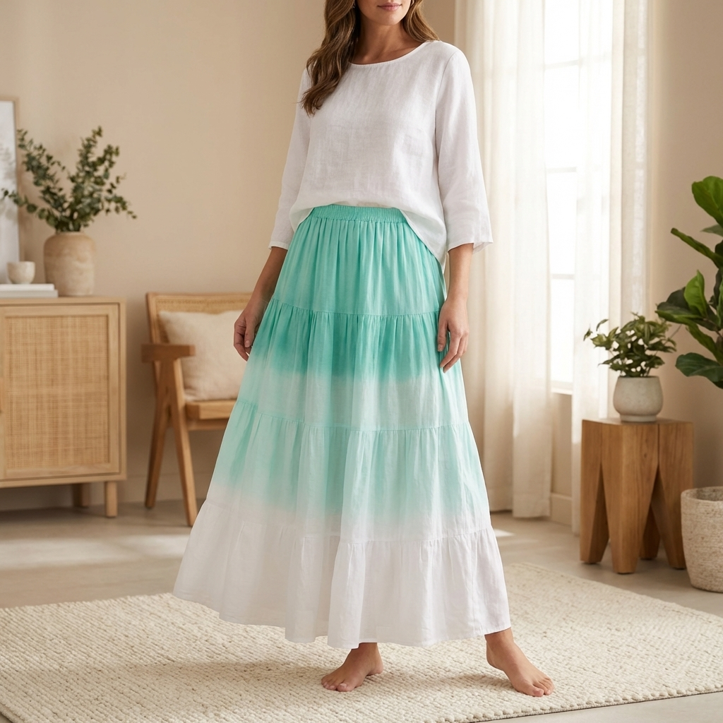 Tiered Boho Maxi Skirt – Relaxed Fit Everyday Style