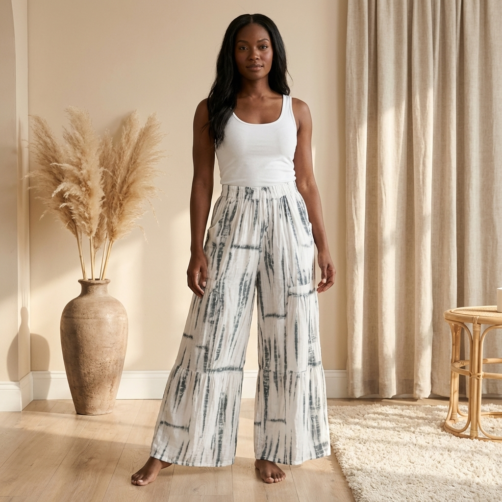 Tiered Tie-Dye Boho Pants – Relaxed Fit Everyday Style