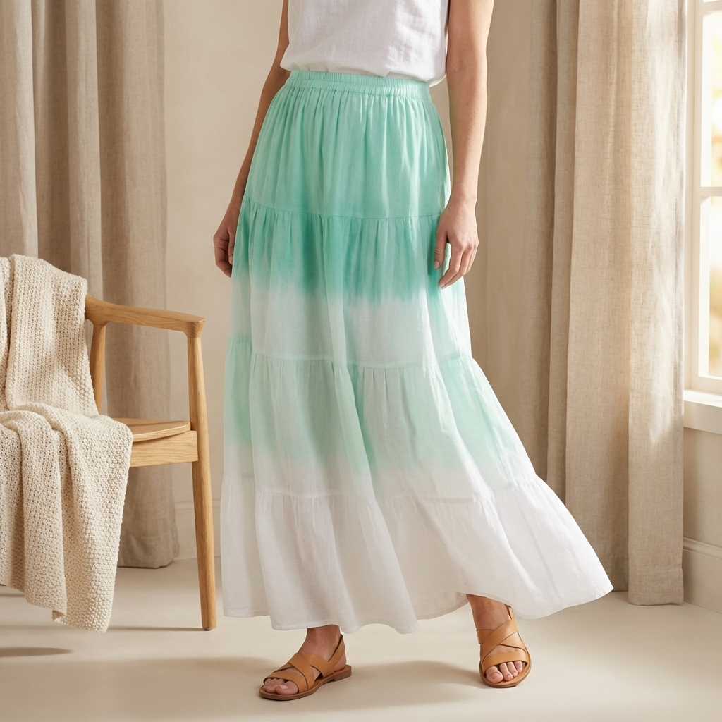 Tiered Boho Maxi Skirt – Relaxed Fit Everyday Style