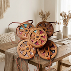 Flower Rattan Crossbody Bag | Handmade Bali Boho Beach Handbag Australia