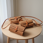 Handmade Rattan Clutch Bag - Boho Woven Coastal Fashion Bag