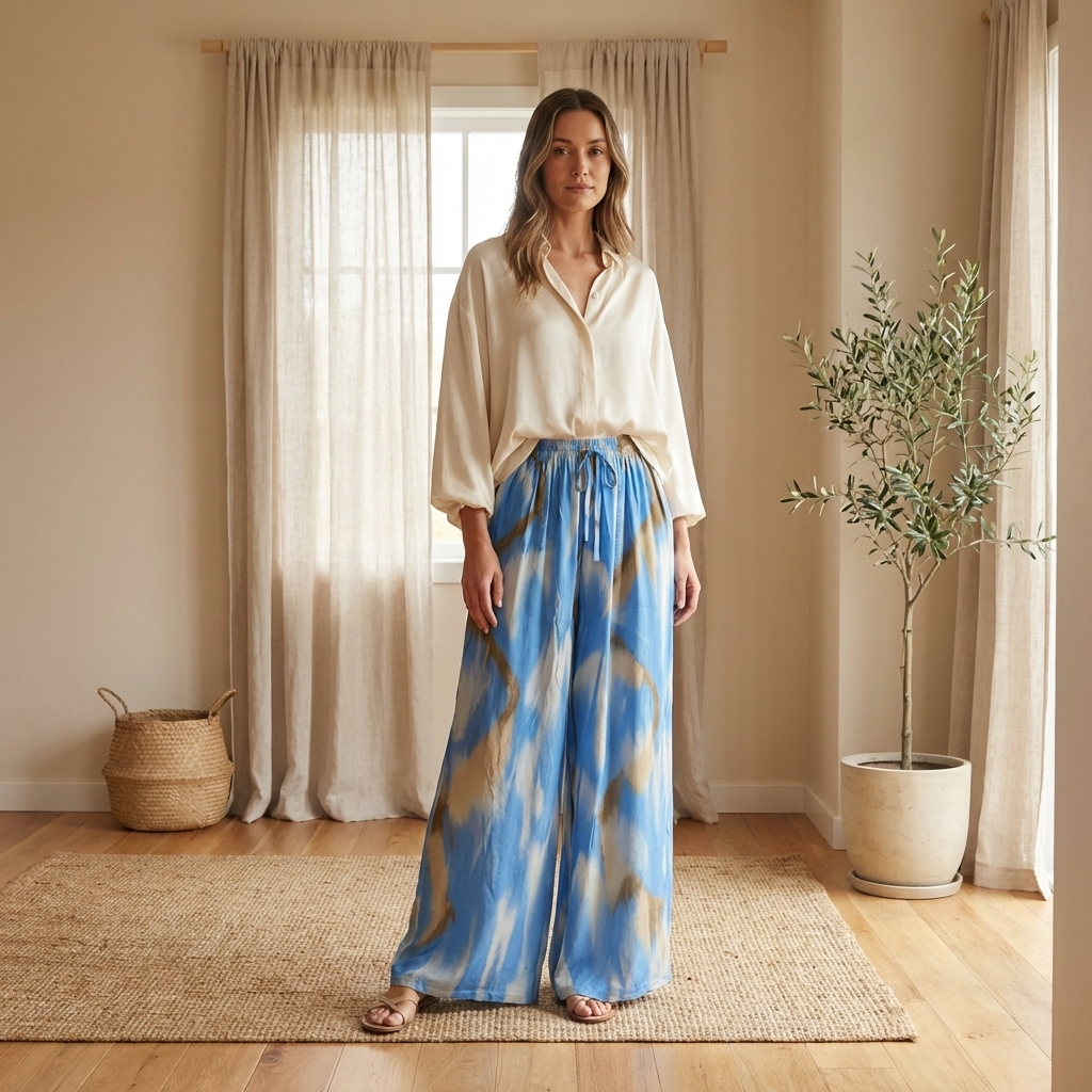 Flowy Tie-dye/Elephant Pants – Lightweight, Breathable Natural Essential