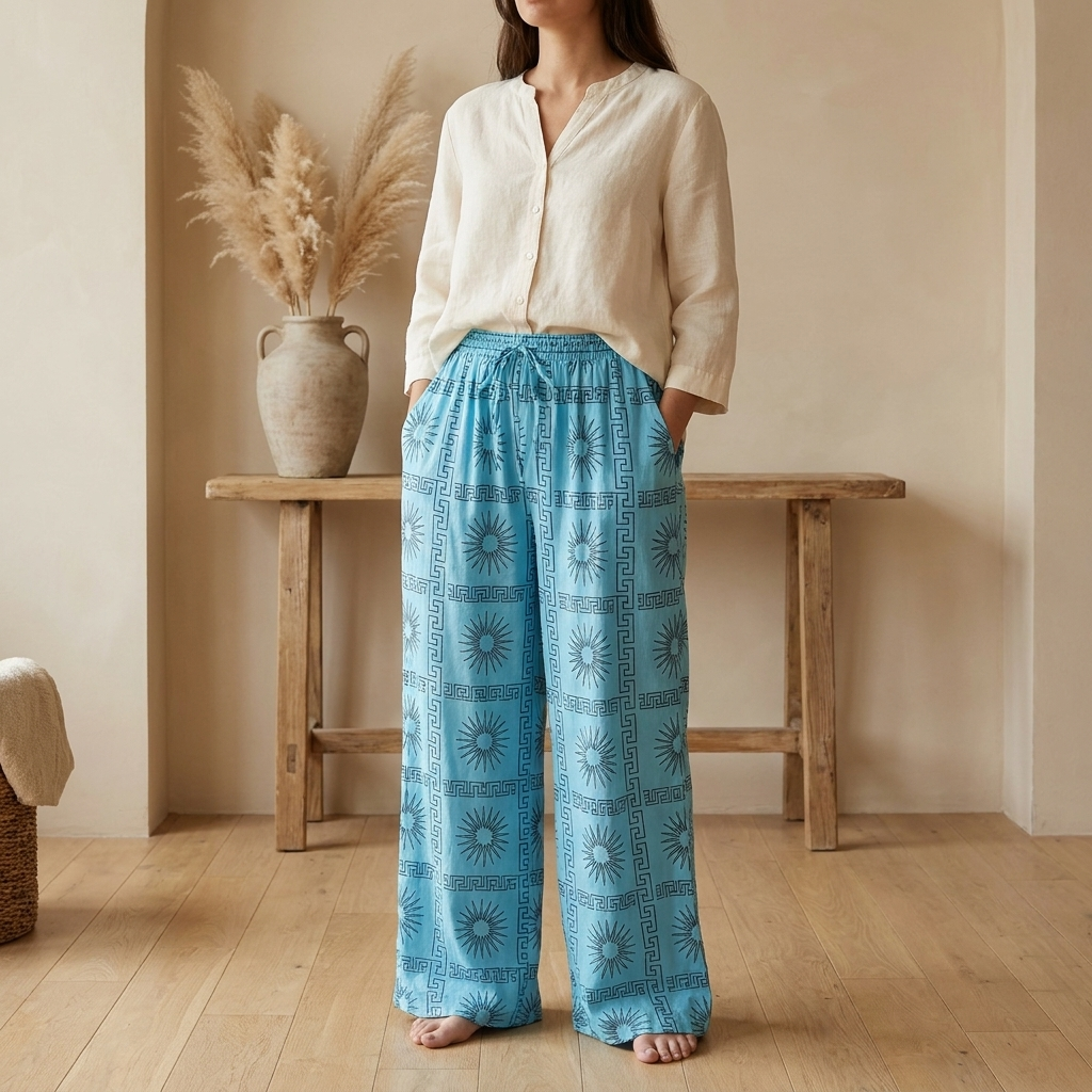 Printed Boho Pants - Relaxed Fit Everyday Style
