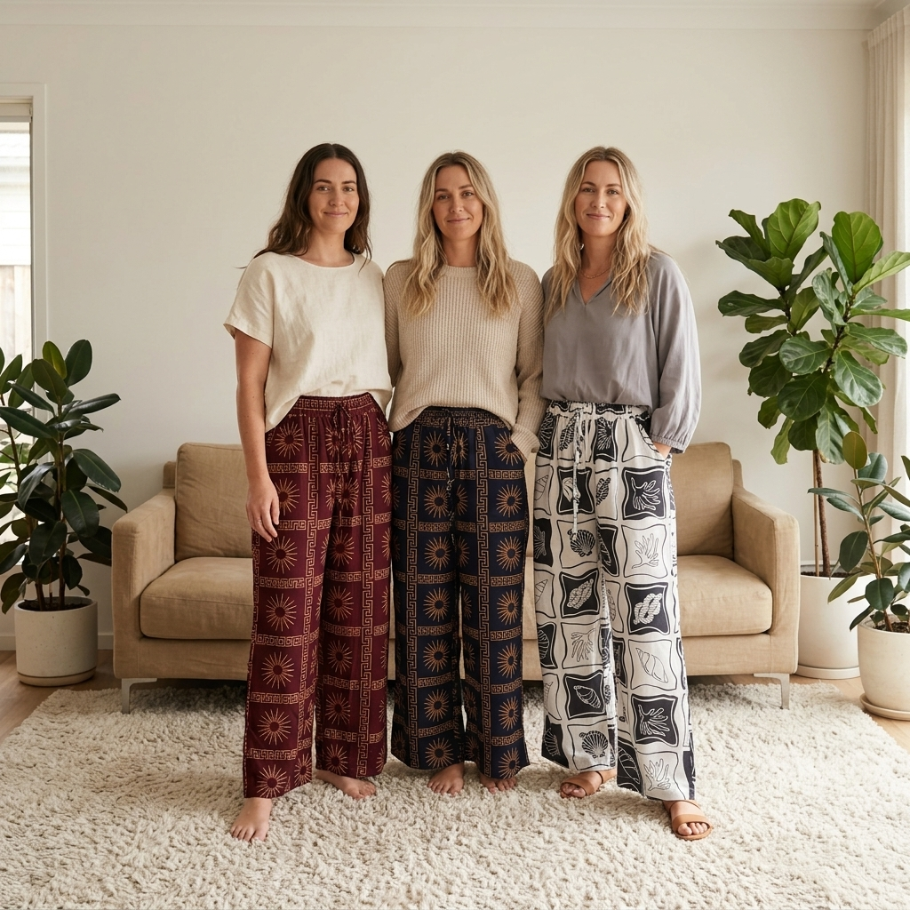 Printed Boho Pants - Relaxed Fit Everyday Style