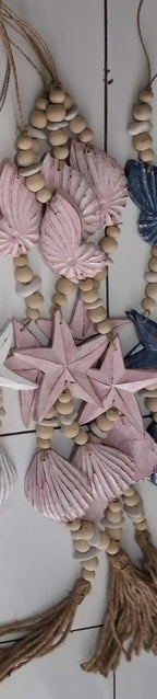 Handcrafted Hanging Mixed Shell Wall Decor - Boho Statement Decor