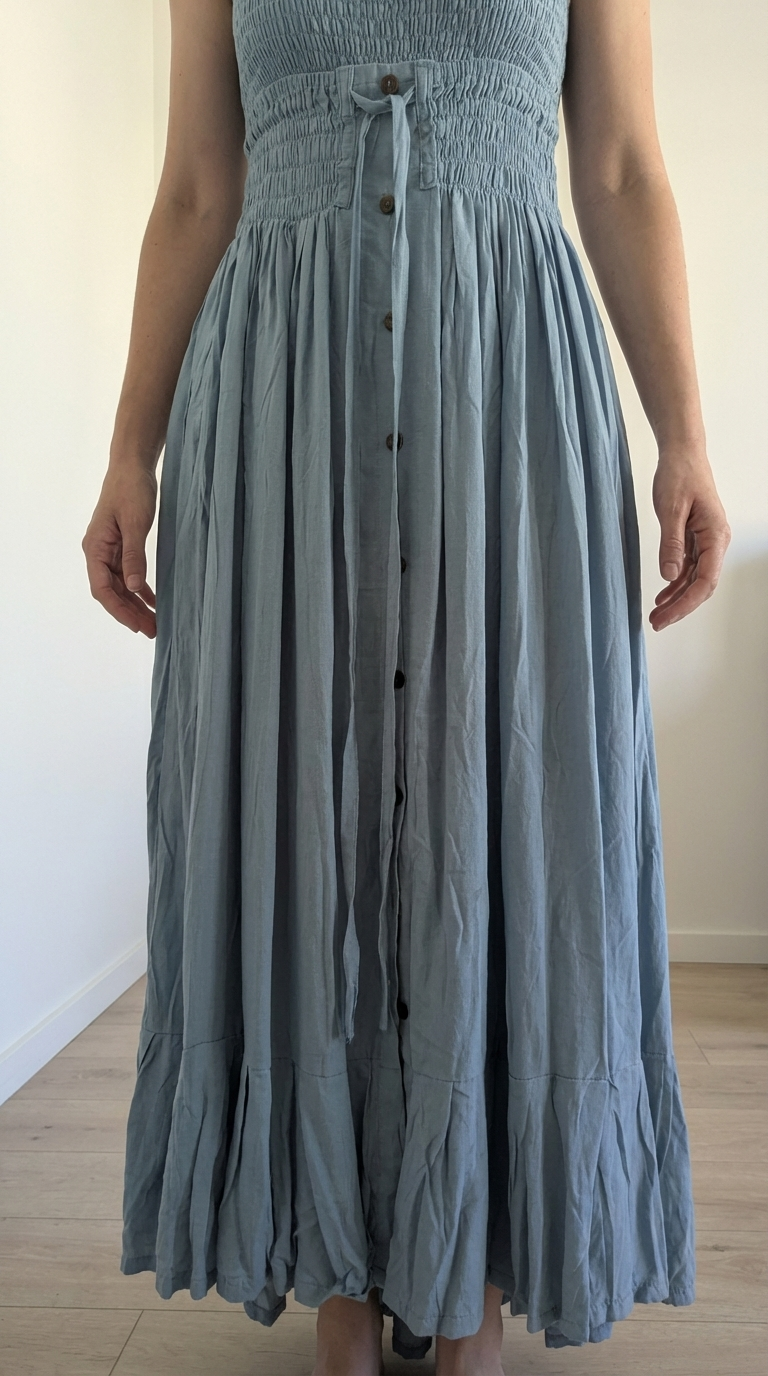 Elastic Waist Boho Skirt – Comfortable All-Day Wear