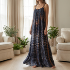 Flowy Tie-dye Maxi Dress - Lightweight & Easy To Wear