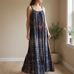 Flowy Tie-dye Maxi Dress - Lightweight & Easy To Wear