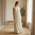 Flowy Boho Long Strap Dress - Casual Everyday Wear Australia