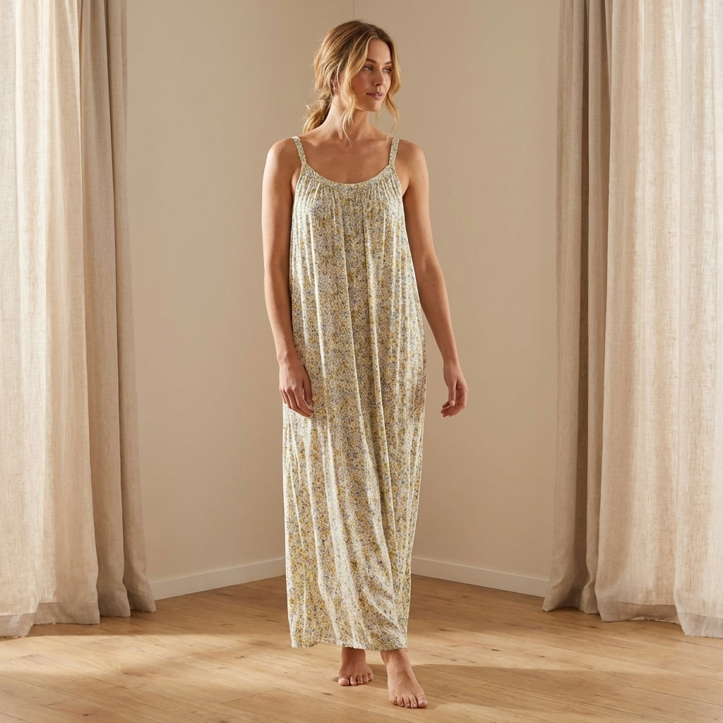 Flowy Boho Long Strap Dress - Casual Everyday Wear Australia