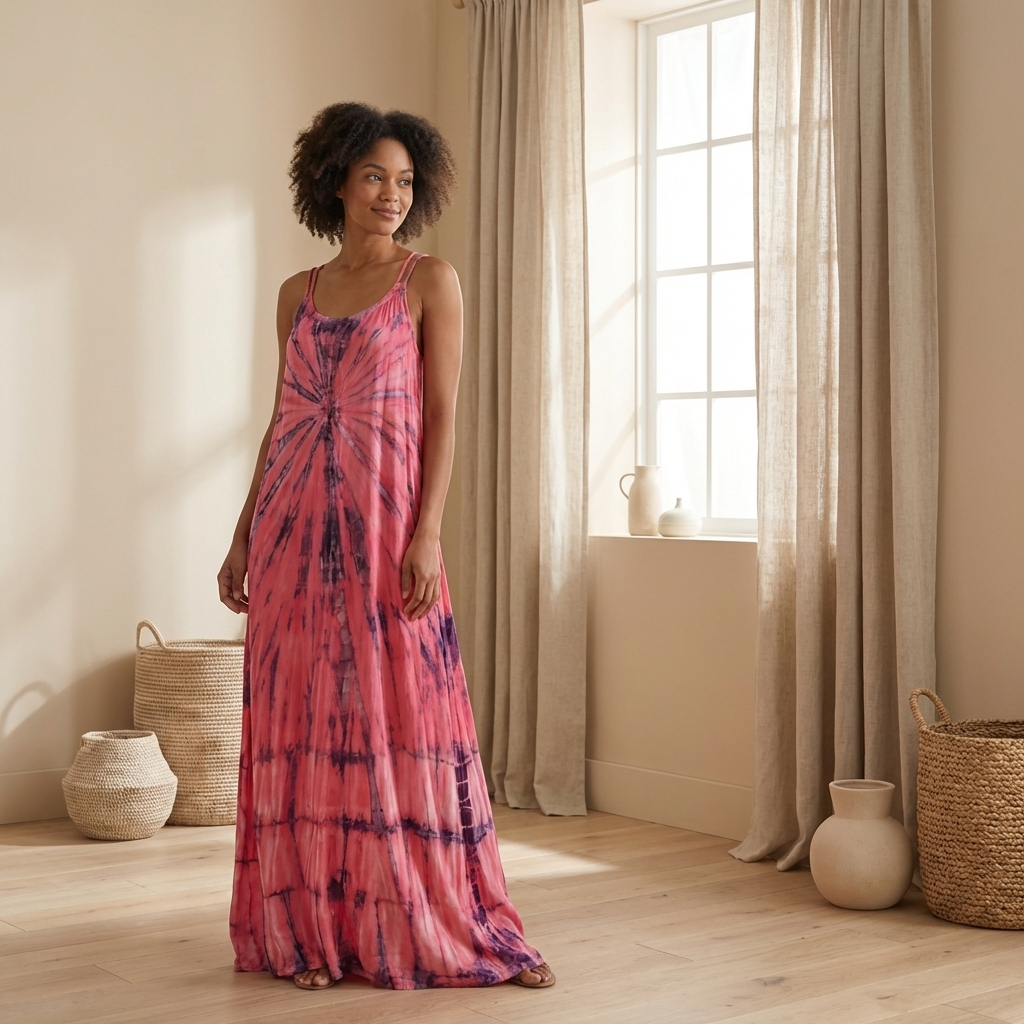 Lightweight Boho Long Rope Dress - Flowy & Easy Wear