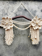 Bohemian Meadows Macramé Wall Hanging with Tassels