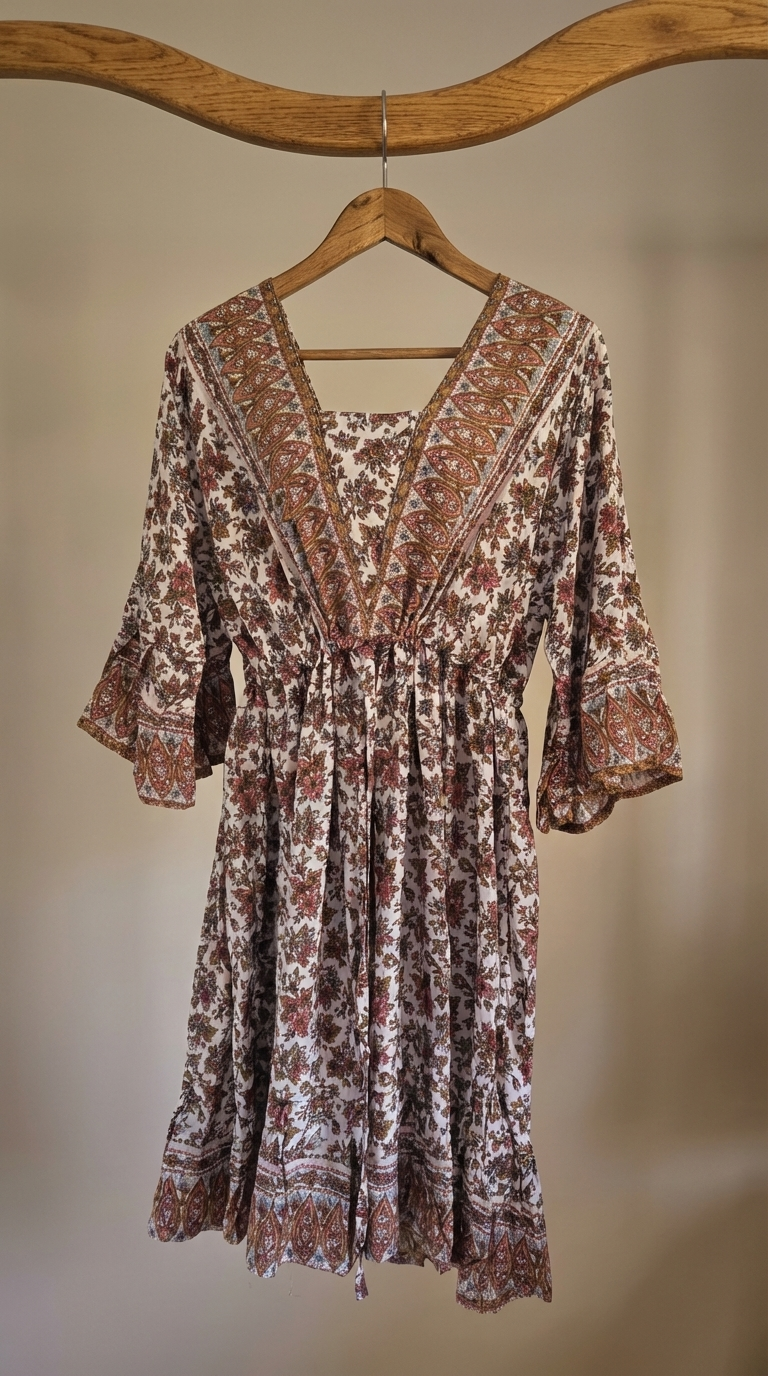 Floral Daisy Dress - Flowy Lightweight Design