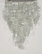 Handmade Spiral Sea Glass Windchime - Recycled Coastal Hanging Decor