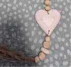 Handcrafted Lightweight Boho Single Heart Wall Hanging - Coastal Statement Decor