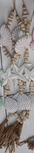Handcrafted Hanging Mixed Shell Wall Decor - Boho Statement Decor