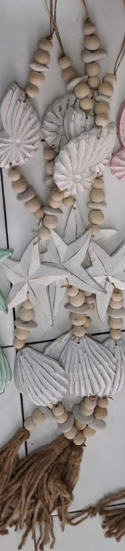 Handcrafted Hanging Mixed Shell Wall Decor - Boho Statement Decor