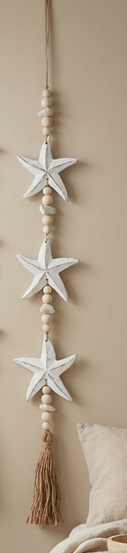 Handcrafted Star Hanging Wall Decor - Coastal Boho Statement Decor